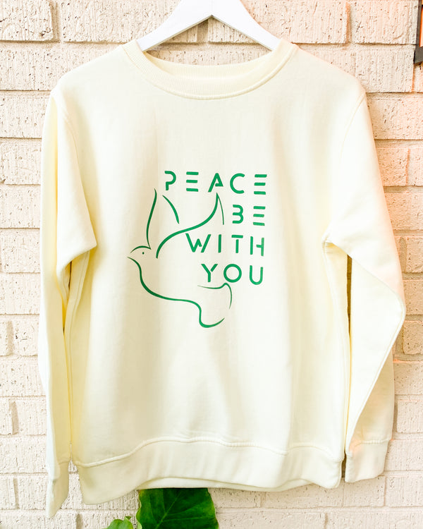 Peace Be With You Buttercup Sweatshirt