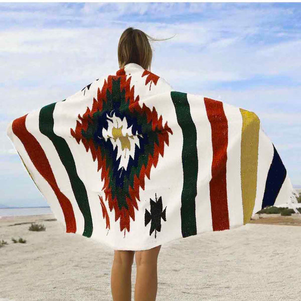Mexican blanket poncho 2025